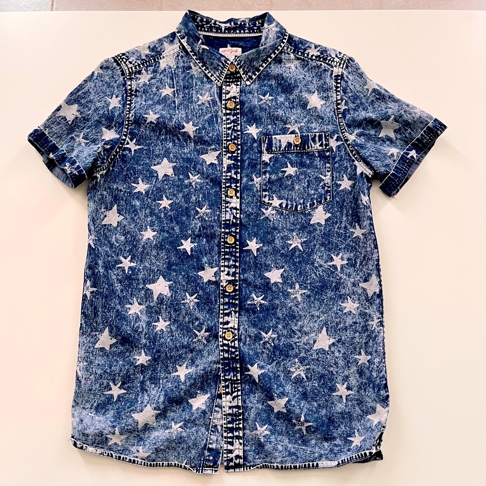 Short Sleeve Denim Shirt